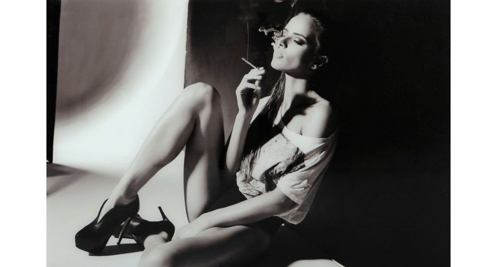 Woman with cigarette